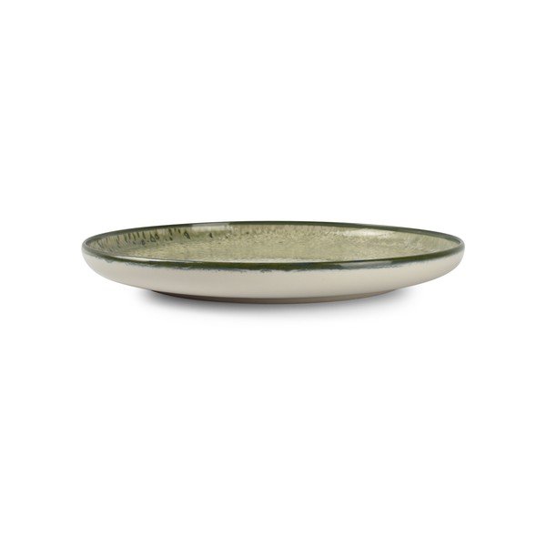 Zaļš/krēmkrāsas akmensmasas šķīvis ø 27 cm Gravel – ONA-image-2