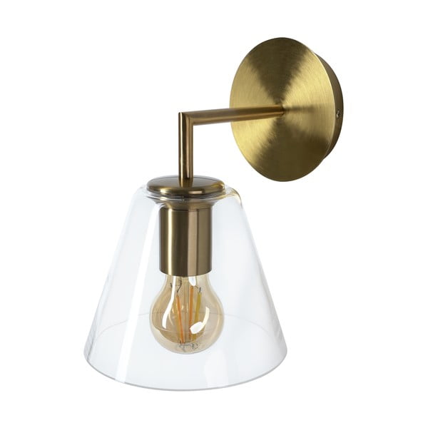Sienas lampa bronzas krāsā SULION Gasby, ø 16 cm