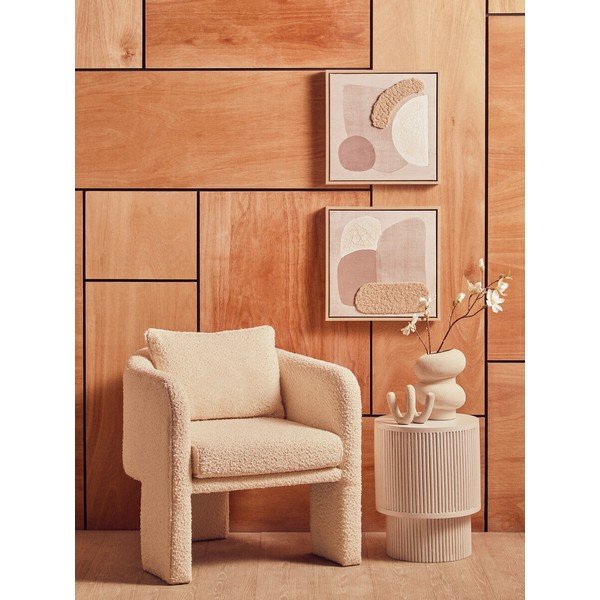 3D gleznas (2 gab.) ar rāmi/uz audekla 40x40 cm Astratto – Premier Housewares-image-2