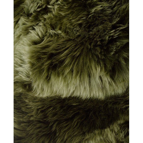 Tumši zaļš aitādas paklājs Royal Dream Zealand Square, 70 x 70 cm-image-1