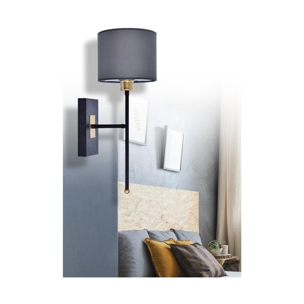 Melna/pelēka sienas lampa Sconce T – Magenta Home-image-1