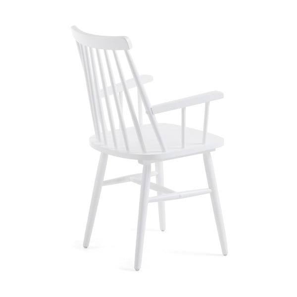 Balts ēdamistabas krēsls no gumijkoka Kave Home Kristie-image-3