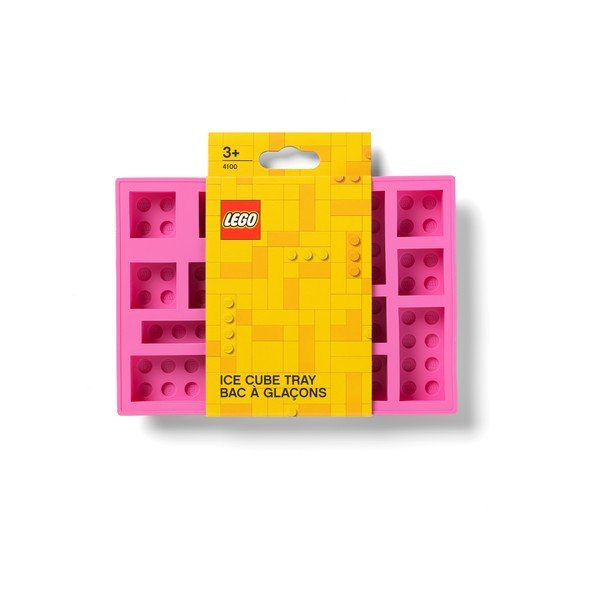 Rozā silikona ledus veidne LEGO® figūriņu formā-image-3