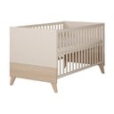 Bēša bērnu gultiņa ar regulējamu augstumu 70x140 cm Sidney – Roba