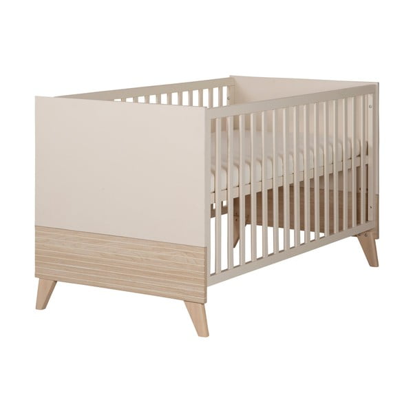 Bēša bērnu gultiņa ar regulējamu augstumu 70x140 cm Sidney – Roba