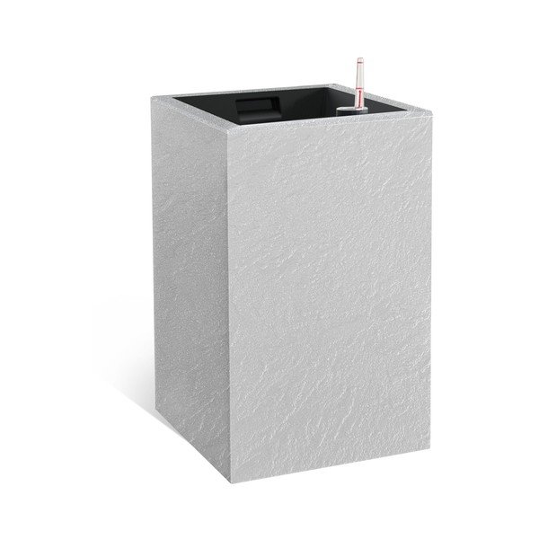 Pašlaistošs puķu pods no pārstrādātas plastmasas Cubico Stone – Flower Lover