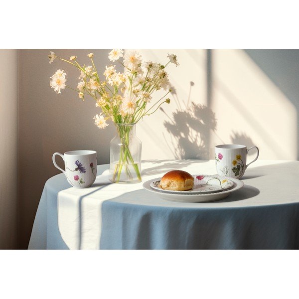 Balts deserta porcelāna šķīvis ø 22 cm Hammershøi Summer – Kähler Design-image-4