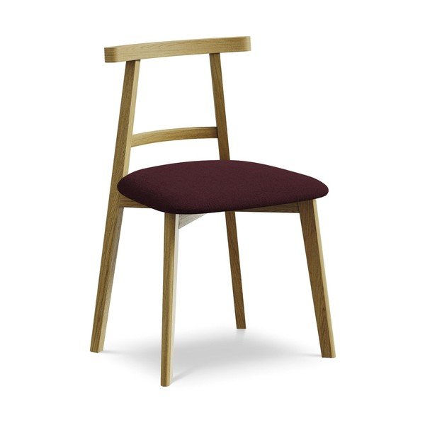 Bordo masīvkoka pusdienu krēsls Ohelo – Makamii