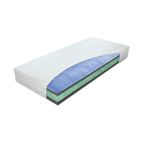 Vidēji stingrs putu matracis 160x200 cm Airspring Biogreen – Materasso