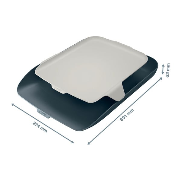 Pelēks dokumentu turētājs ar organizatoru Leitz Cosy-image-4