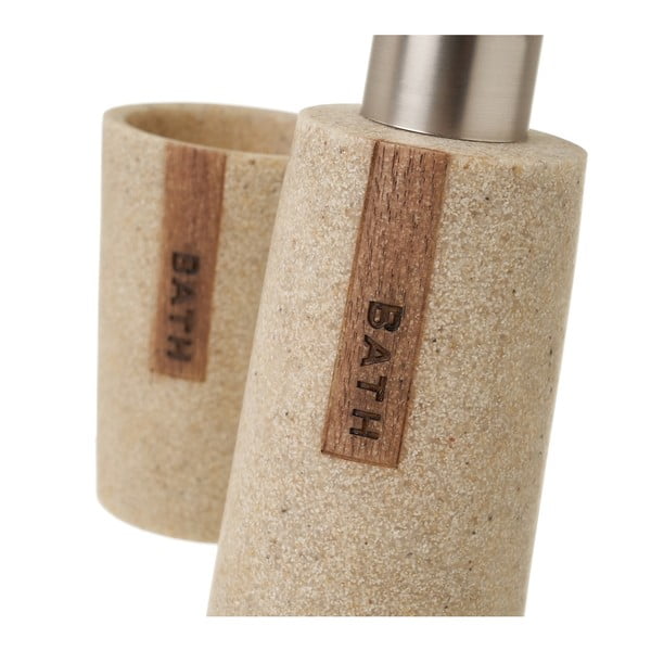 Bēšs vannas istabas piederumu komplekts – Casa Selección-image-3