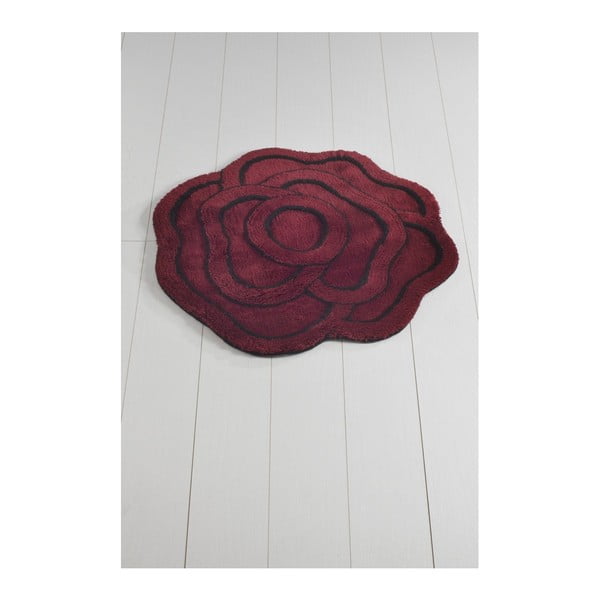 Violets vannas istabas paklājs Big Rose Kirmizi, ⌀ 90 cm
