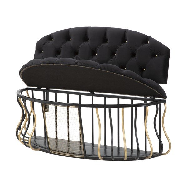 Mauro Ferretti Glam black dīvāns-image-2