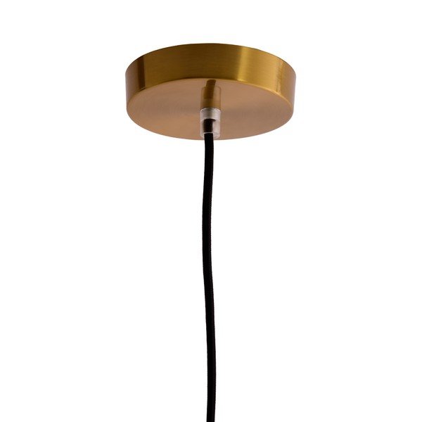 Dzintara dzeltena piekaramā lampa ar stikla abažūru Leona – Light & Living-image-4