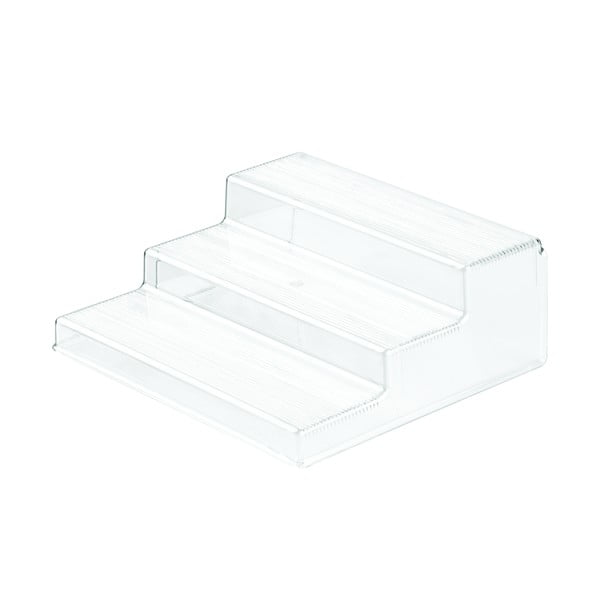 Caurspīdīgs 3 līmeņu virtuves statīvs iDesign Linus, 22 x 25,5 cm-image-1