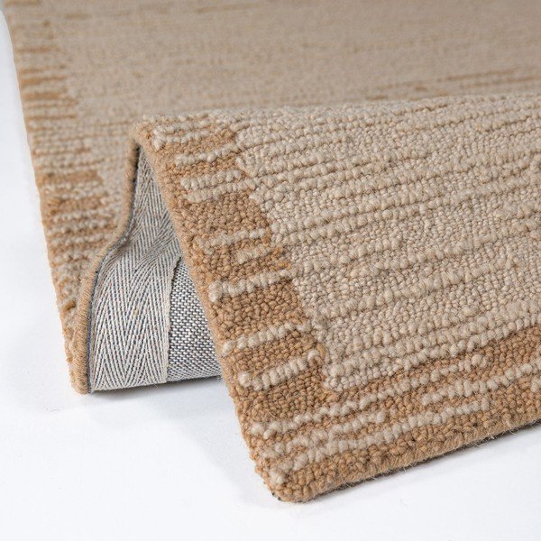 Dabīga toņa ar rokām darināts vilnas paklājs 140x200 cm Harris Modula Wool – Flair Rugs-image-4