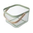 Stiepļu metāla uzglabāšanas grozs 24,5x24,5x30 cm Greenish – Orion