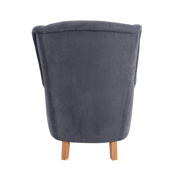 Antracīta pelēks krēsls Max Winzer Kendra Velor-image-3