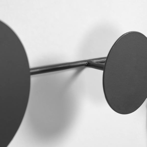 Melns metāla sienas pakaramais Kave Home Vianela, 41 x 10 cm-image-2