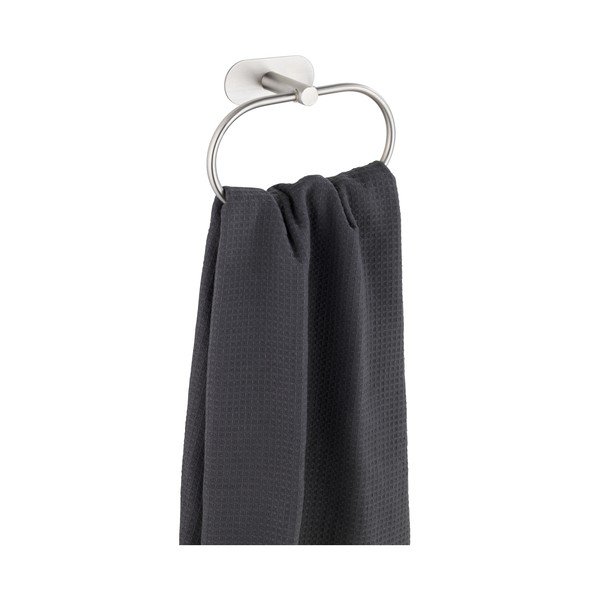 Matētas sudraba krāsas nerūsējošā tērauda pašlīmējošs dvieļu turētājs Orea – Wenko-image-4