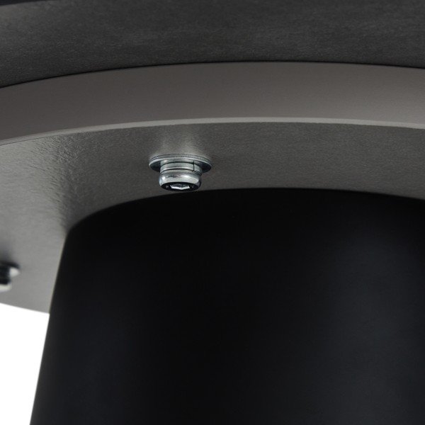 Melns/tumši pelēks žurnālgaldiņš ar marmora imitācijas galda virsmu ø 45 cm Tango – Furnhouse-image-4