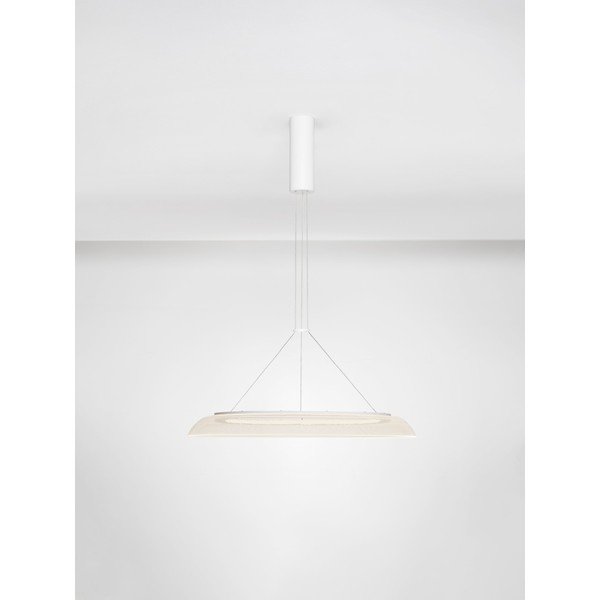 Matēti balta alumīnija LED piekaramā lampa ar akrila stikla abažūru ø 60 cm Mantle – Nova Luce-image-4