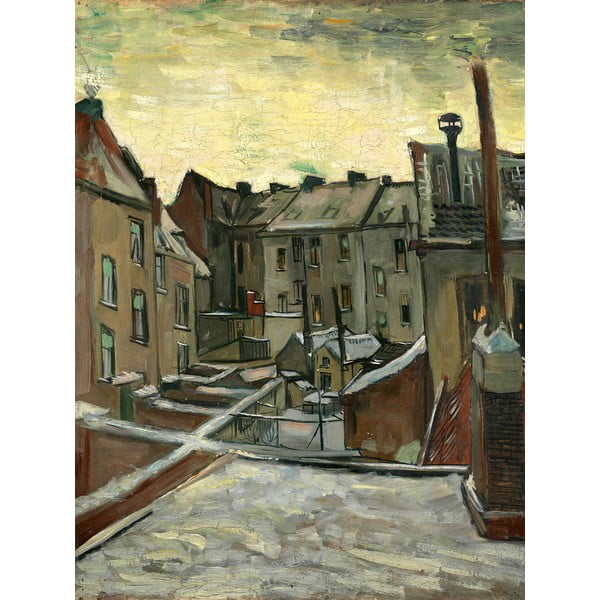 Reproducēta glezna 30x40 cm Houses Seen from the Back, Vincent van Gogh  – Fedkolor