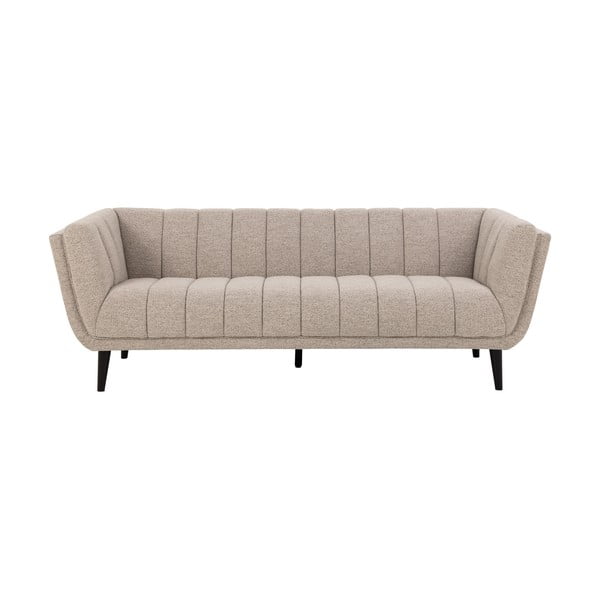 Bēšs dīvāns no buklē auduma 218 cm Tampa – Actona