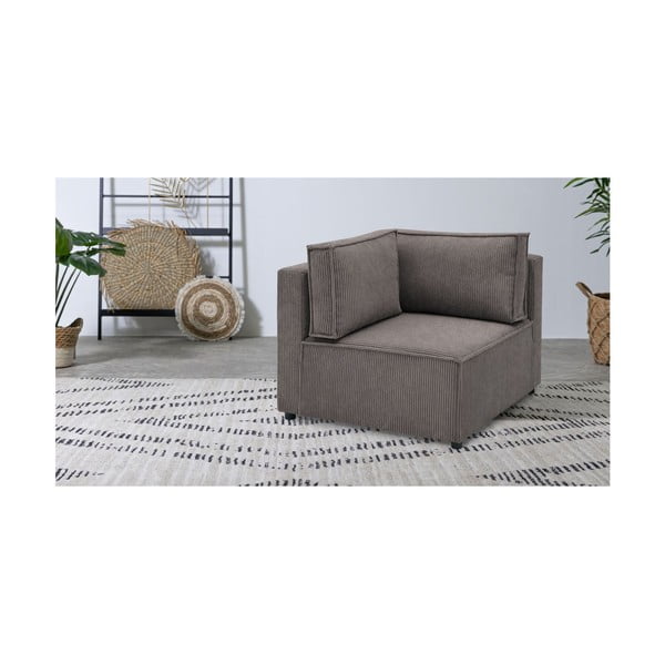 Ķieģeļu sarkans velveta modulārais dīvāns (ar maināmu stūri) Nihad modular – Bobochic Paris-image-1