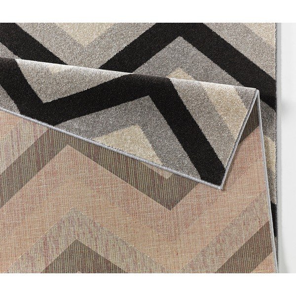 Melns paklājs Chateau Chevron, 70x140 cm-image-3