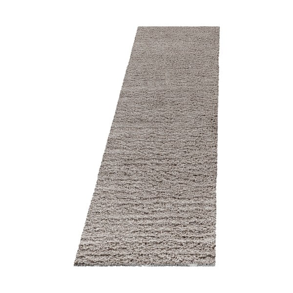 Gaiši brūns celiņa paklājs 80x250 cm Fluffy – Ayyildiz Carpets