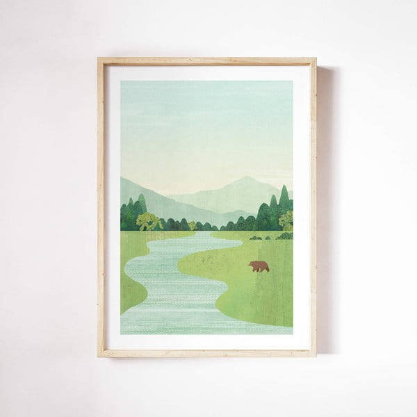 Plakāts 30x40 cm Bear in the Meadow – Travelposter-image-2