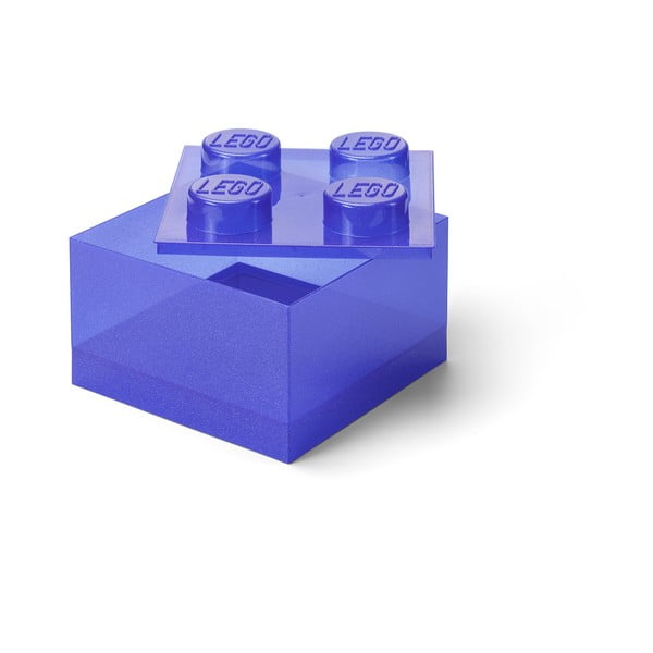 Violeta plastmasas uzglabāšanas kaste bērniem 25x25x18 cm – LEGO®