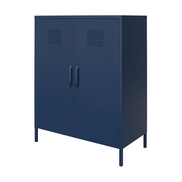 Zils metāla skapis 80x102 cm Bradford – Queer Eye-image-4