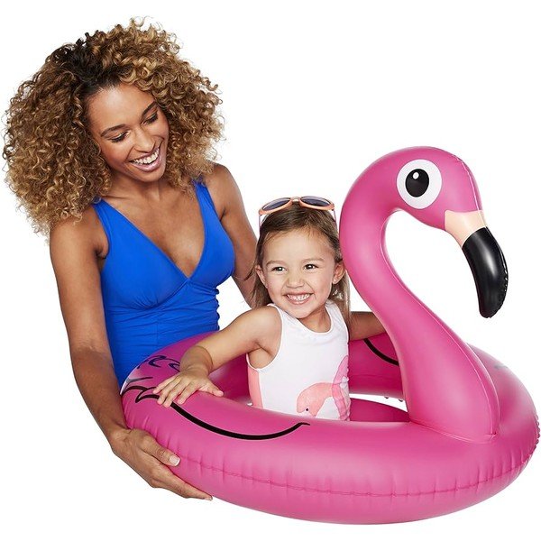 Piepūšamais riņķis bērniem flamingo formā Big Mouth Inc. Pink Flamingo-image-1