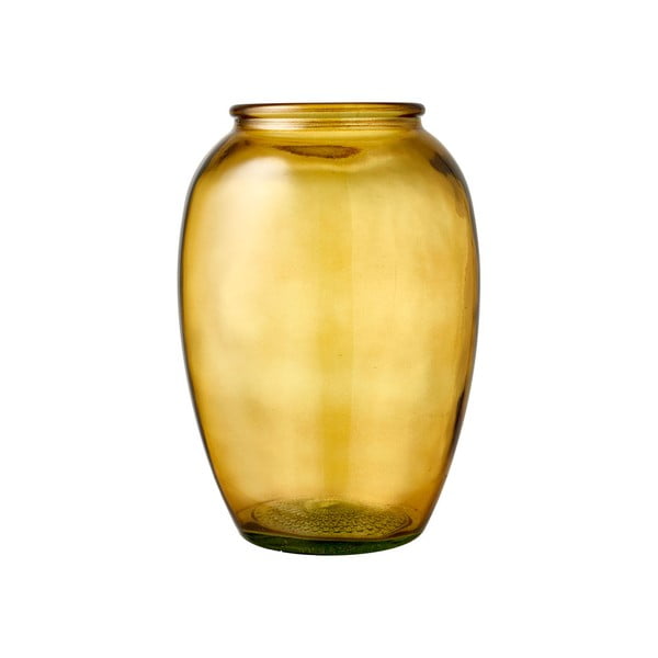 Dzeltena stikla vāze Bitz Kusintha, ø 17,5 cm