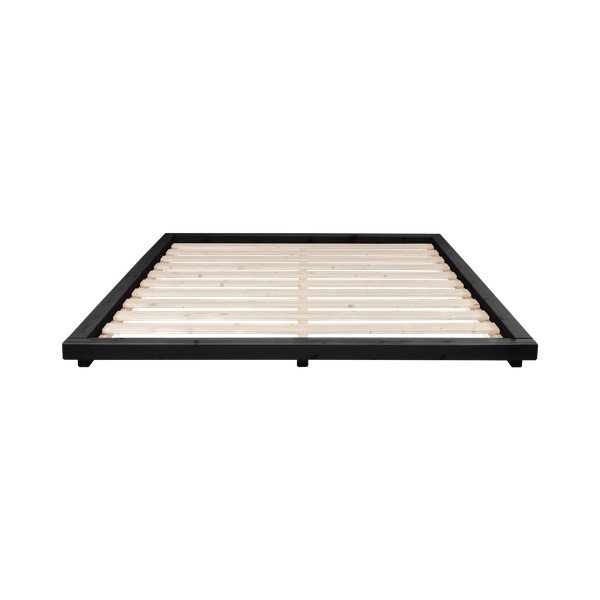 Divguļamā gulta no priedes koka ar matraci un tatami Karup Design Dock Comfort Mat Black Natural, 140 x 200 cm-image-3
