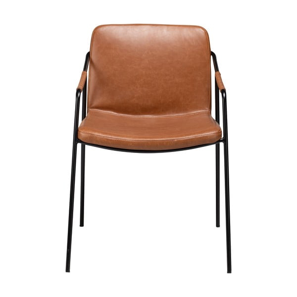 Brūns mākslīgās ādas ēdamistabas krēsls DAN-FORM Denmark Boto-image-1