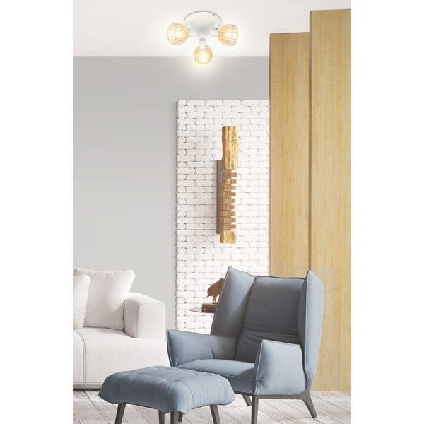 Balta/dabīga toņa griestu lampa ø 10 cm Atarri – Candellux Lighting-image-1