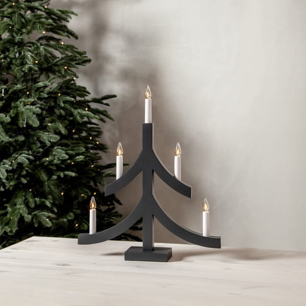 Tumši pelēks Ziemassvētku gaismas dekors Pagod – Star Trading-image-1