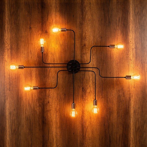 Melna/bronzas krāsas sienas lampa Truva – Opviq lights-image-2