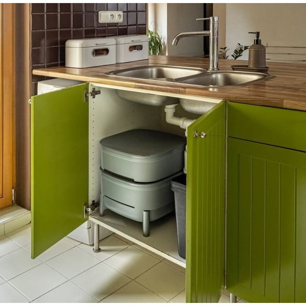 Pelēks kompostētājs 30 l Urbalive – Plastia-image-1