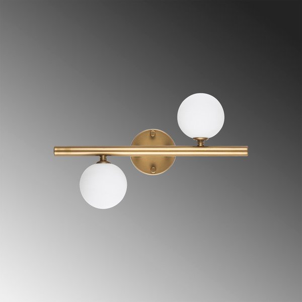 Zelta krāsas sienas lampa Domino – Opviq lights-image-3