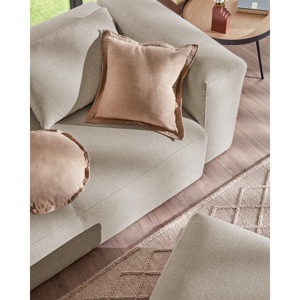 Bēšs dīvāns Kave Home Blok, 240 cm-image-1