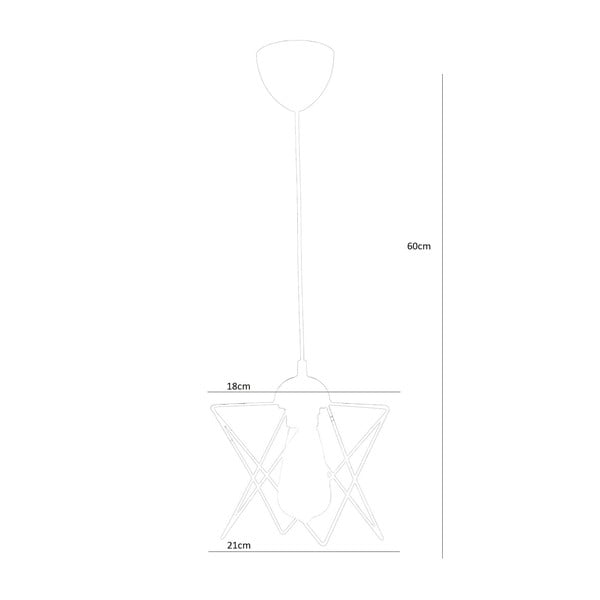 Melna piekaramā lampa – Opviq lights-image-3