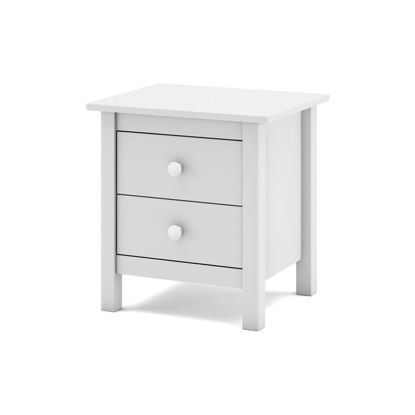 Balts priedes masīvkoka bērnu naktsskapītis Max – Marckeric-image-4