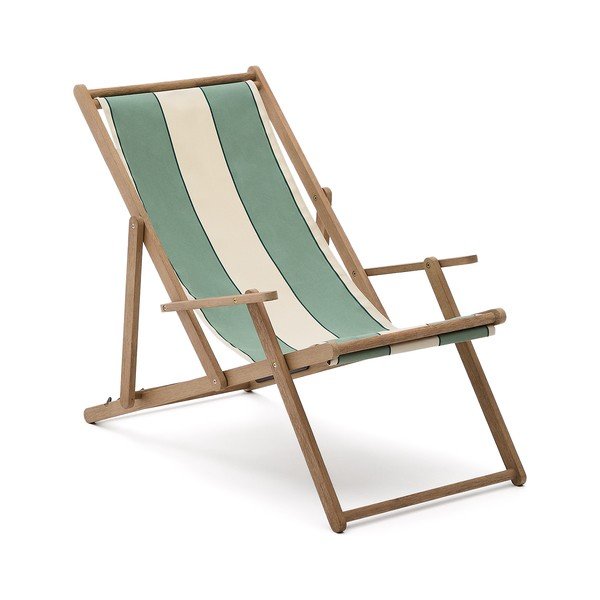 Zaļš masīvkoka dārza zvilnis Vilara – Kave Home