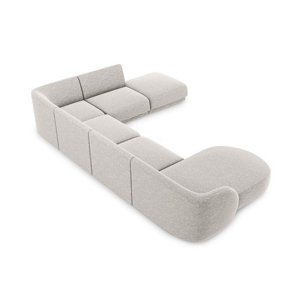 Gaiši pelēks stūra dīvāns (labais stūris) Miley – Micadoni Home-image-4