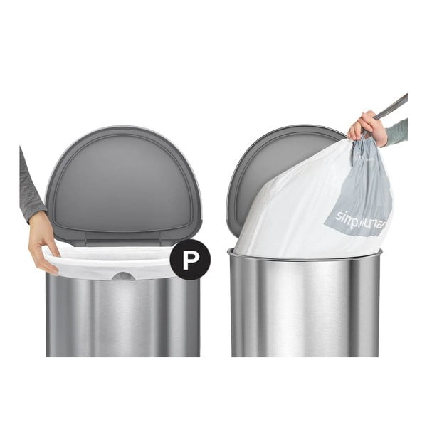 Savelkami atkritumu maisi (20 gab.) 60 l P – simplehuman-image-1