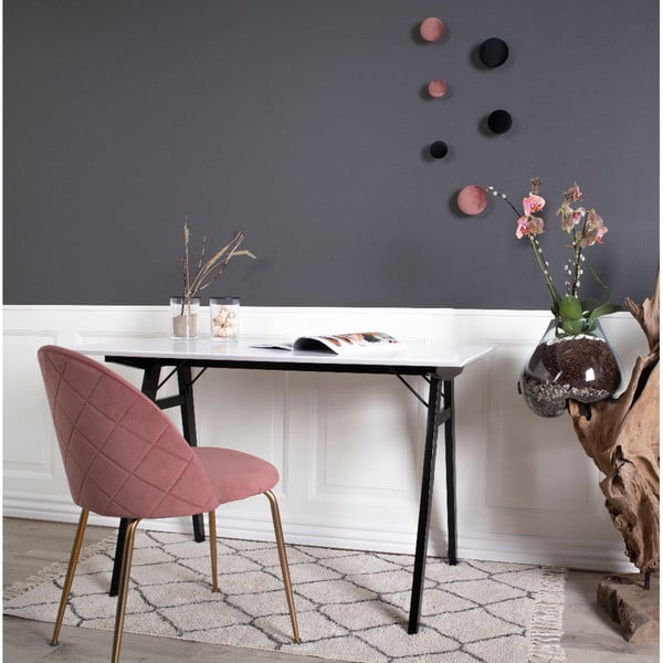 2 rozā ēdamistabas krēslu komplekts House Nordic Geneve-image-3